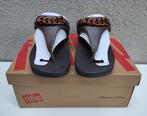 FitFlop Lottie Chain Toe-Thongs Teenslippers mt 39, Slippers, Bruin, FitFlop, Nieuw