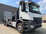 Mercedes Arocs 2636 met kraan en containersysteem 6x4, Auto's, Vrachtwagens, Automaat, Stof, Wit, Mercedes-Benz