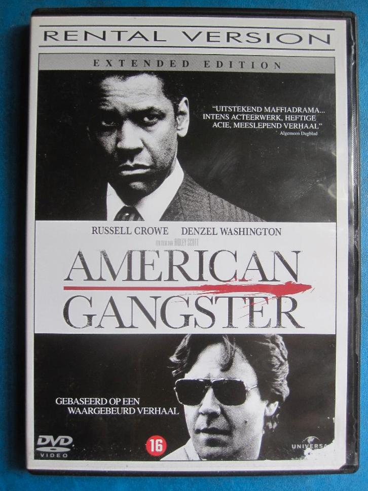 American Gangster (2007), CD & DVD, DVD | Thrillers & Policiers, Comme neuf, Mafia et Policiers, À partir de 16 ans, Enlèvement ou Envoi