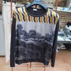 Blouse donkerblauw print geel Dries Van Noten mt 42-44, Vêtements | Femmes, Blouses & Tuniques, Taille 42/44 (L), Enlèvement ou Envoi