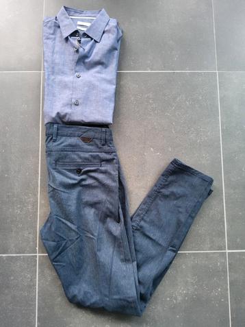 Slim fit jeans Zara 40, Kleding | Heren, Broeken en Pantalons, Blauw, Ophalen of Verzenden, Zara man, Gedragen