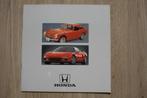 Brochure Honda, Boeken, Auto's | Folders en Tijdschriften, Gelezen, Honda, Ophalen of Verzenden, Honda