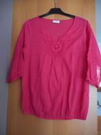 Blouse brodée fuchsia - T42, Comme neuf, C&A, Rose, Taille 42/44 (L)