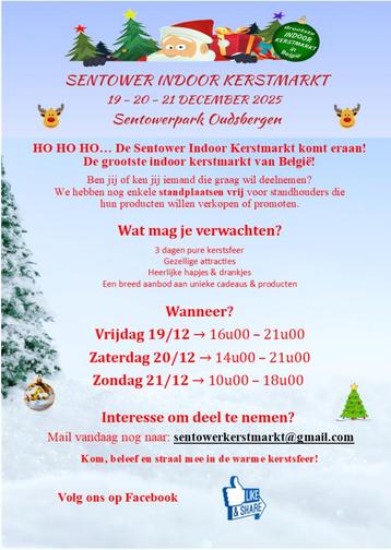 sentower indoor kerstmarkt beschikbaar voor biedingen
