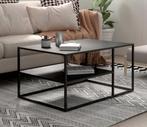 Mat zwarte salontafel 45 x 90 x 60 in zeer goede staat, Huis en Inrichting, Tafels | Salontafels, Ophalen, Zo goed als nieuw