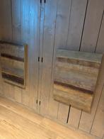 1 of 2 prachtige canvas vilt doek kader landelijk schilderij, Huis en Inrichting, Ophalen of Verzenden, Zo goed als nieuw, Schilderij