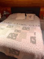 lit boxspring 180X200, Maison & Meubles, Gris, Enlèvement, Utilisé, 180 cm