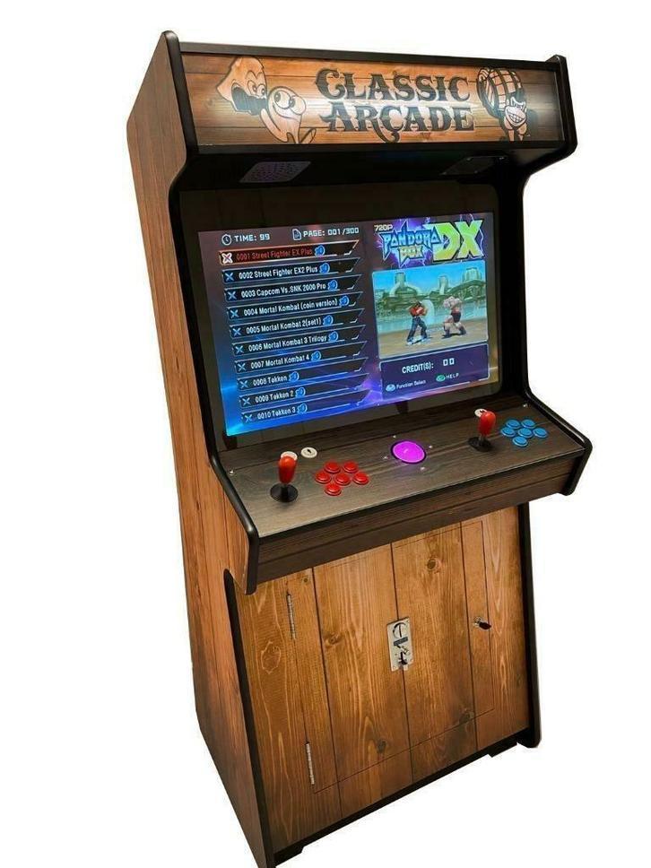 Arcade Kast 32 inch slim Houtlook (Nieuw), Collections, Machines | Autre, Neuf, Enlèvement ou Envoi