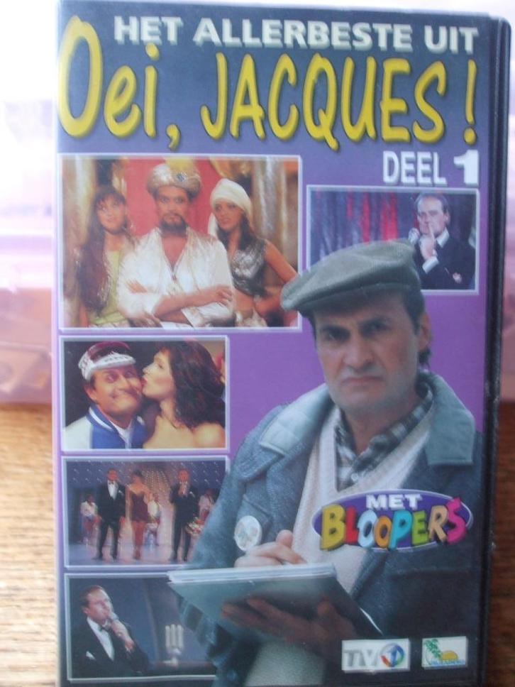 VHS , Oei, Jacques , deel 1 + 2 . ( zie beschrijving ) ., Cd's en Dvd's, VHS | Film, Gebruikt, Komedie, Alle leeftijden, Ophalen