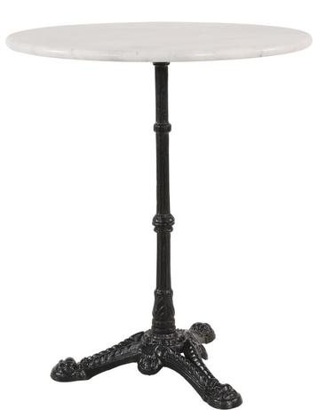 Table en marbre avec structure en fonte Ø 60 x 72 cm, Enlèvement ou Envoi, Neuf