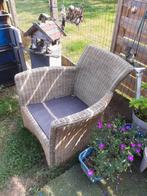2 zetels, Tuin en Terras, Rotan, Zo goed als nieuw, Stoel, Tuinset