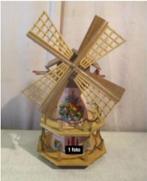 Mooi Retro Houten Beschilderde Windmolen - 37cm, Ophalen of Verzenden, Overige typen