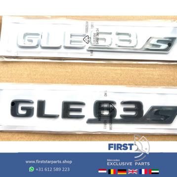 W166 C292 W167 GLE63s AMG LOGO GLE 63 S LETTERS ZWART of CHR