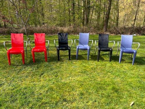 Philippe Starck tuinstoelen set van 6, Tuin en Terras, Tuinstoelen, Gebruikt, Stapelbaar, Ophalen