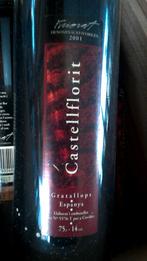 fles wijn 2001 castellflorit per stuk ref12303274, Verzamelen, Nieuw, Rode wijn, Vol, Ophalen of Verzenden