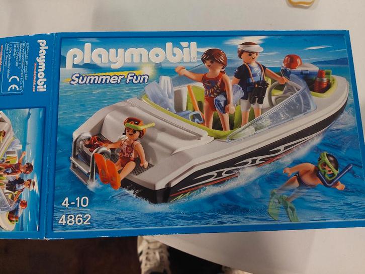 Playmobil 4862 Speedboot (Summer fun) te koop, Kinderen en Baby's, Speelgoed | Playmobil, Zo goed als nieuw, Complete set, Ophalen of Verzenden
