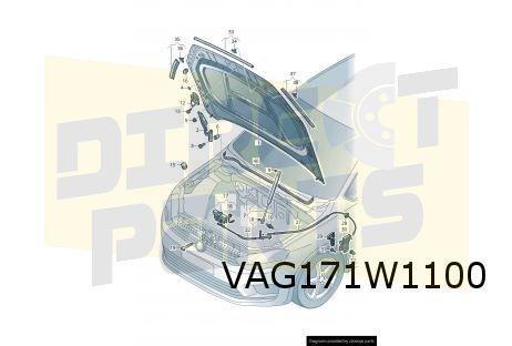 Volkswagen Golf VII Sportsvan (3/14-1/18) Motorkap Origineel, Auto-onderdelen, Carrosserie, Motorkap, Volkswagen, Voor, Nieuw