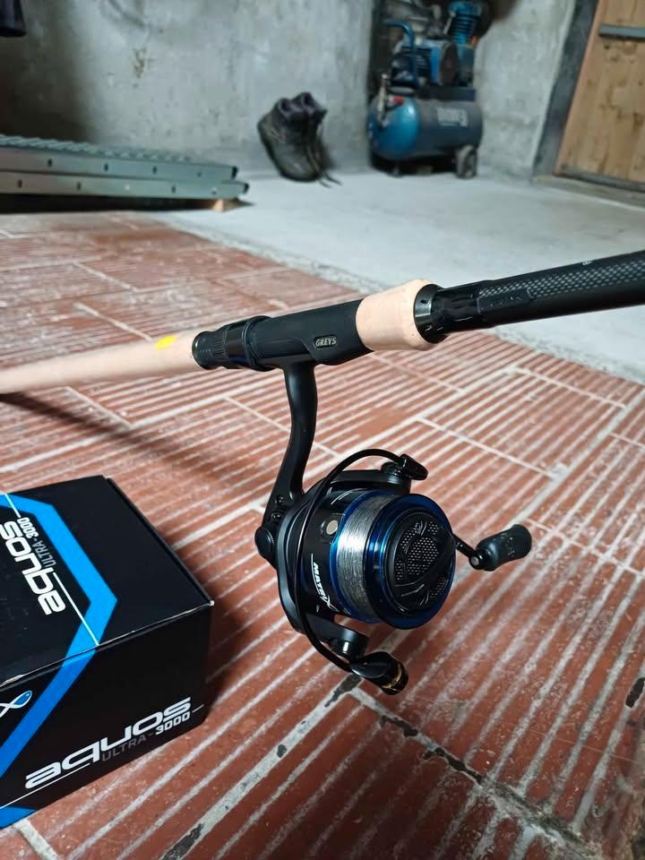 werphengel en matrix molen, Watersport en Boten, Hengelsport | Algemeen, Zo goed als nieuw, Werphengel, Ophalen