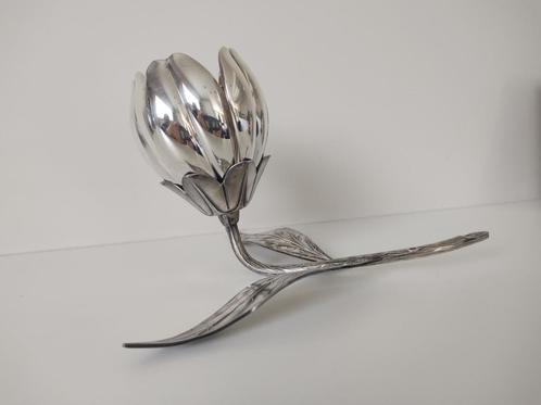 "Plame" Verzilverde lotusbloem/asbakjes, Antiek en Kunst, Kunst | Designobjecten, Ophalen of Verzenden