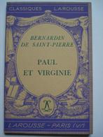 3. Bernardin de Saint-Pierre Paul et Virginie Classiques Lar, Comme neuf, Jacques-Henri Bernardin, Europe autre, Envoi