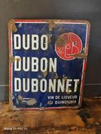 Dubon dubonnet emaille reclamebord, Ophalen of Verzenden, Gebruikt, Reclamebord