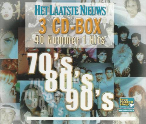 3CD-BOX * HET LAATSTE NIEUWS - 40 NR 1 HITS 70's, 80's,90's, Cd's en Dvd's, Cd's | Pop, Zo goed als nieuw, Ophalen of Verzenden