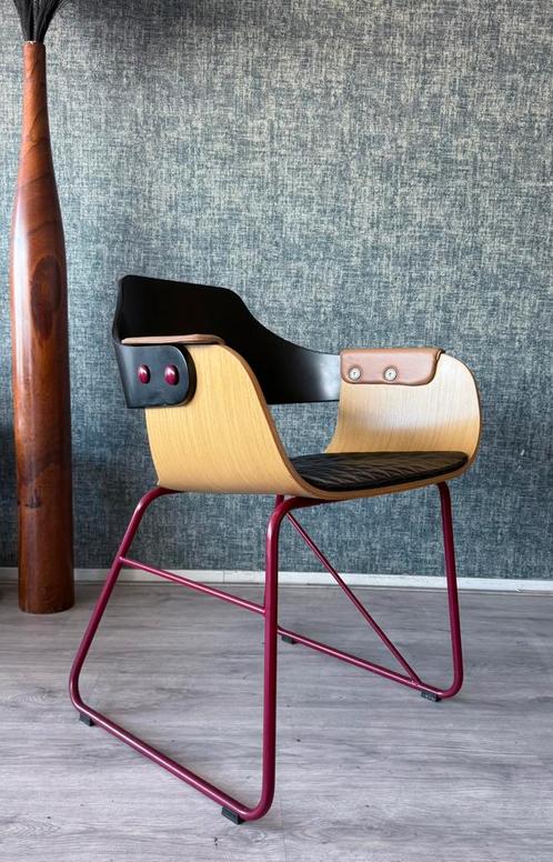 Showtime Chair by Jaime Hayon for BD Barcelona (2007), Huis en Inrichting, Fauteuils, Gebruikt, Hout, Leer, Metaal, Ophalen