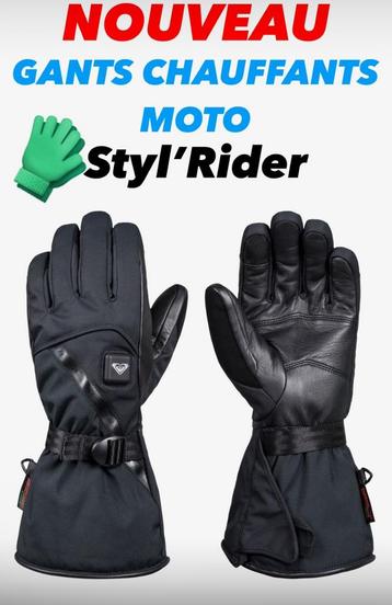 GANTS  CHAUFFANTS MOTO ️ Scooter  Neuf avec batteri, Enlèvement, Gants