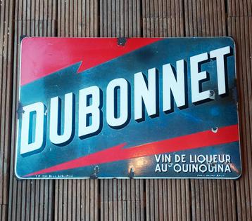 plaque émaillée Dubonnet Vin de Liqueur 1952, Enlèvement ou Envoi, Comme neuf