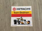 Sticker Hitachi - team Brabham - F1, Verzamelen, Stickers, Auto of Motor, Ophalen of Verzenden, Zo goed als nieuw