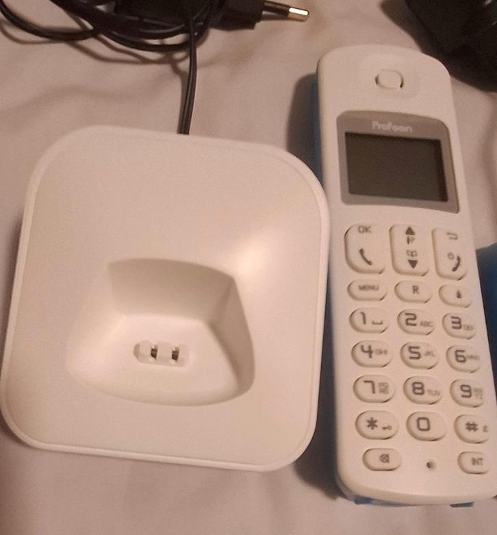 Draagbare telefoon, Télécoms, Téléphones fixes | Combinés & sans fil, Comme neuf, 2 combinés, Enlèvement