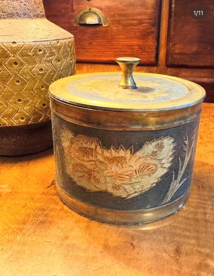 Messing Juwelendoos, Antiek en Kunst, Antiek | Brons en Koper, Ophalen of Verzenden