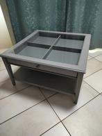 woonkamer tafel, 100 tot 150 cm, Glas, Vierkant, Zo goed als nieuw
