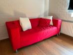Rode 2-zits bank (Ikea), Huis en Inrichting, Ophalen, Gebruikt, 150 tot 200 cm, Tweepersoons