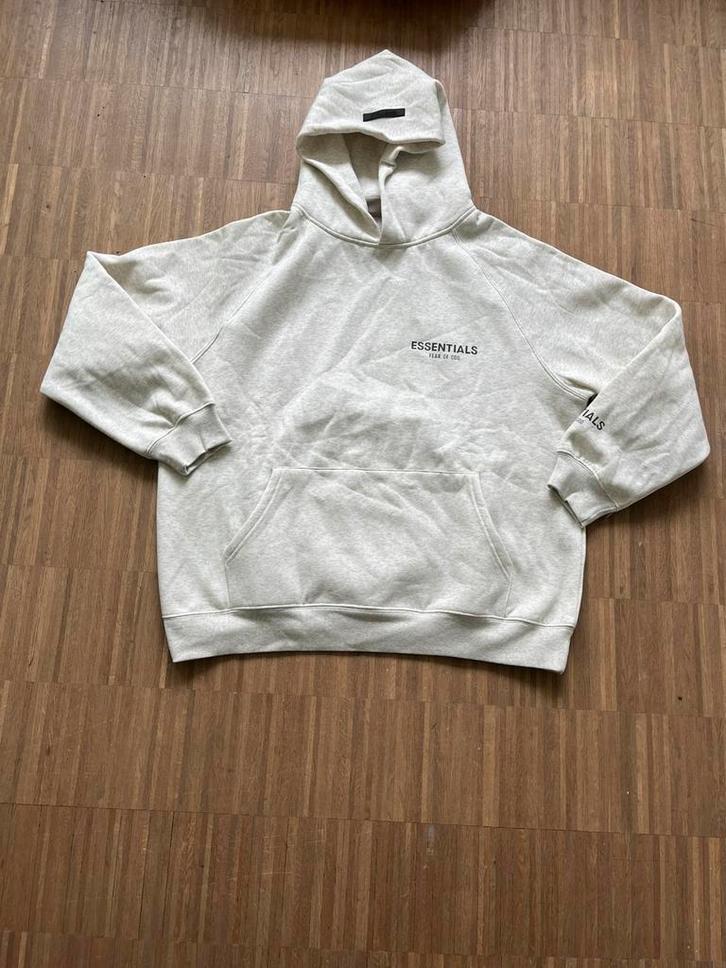 Grijze Essentials hoodie, Kleding | Heren, Truien en Vesten, Zo goed als nieuw, Maat 48/50 (M), Grijs, Ophalen of Verzenden