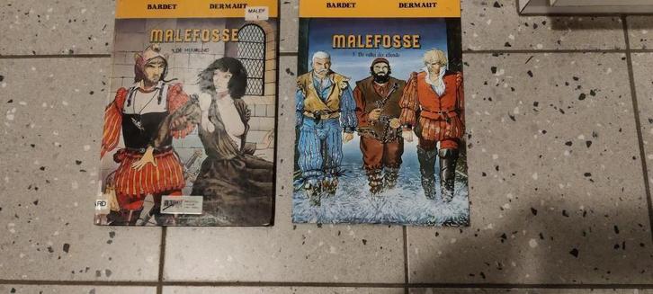 Malefosse 1 en 3, Boeken, Stripverhalen, Gelezen, Meerdere stripboeken, Ophalen