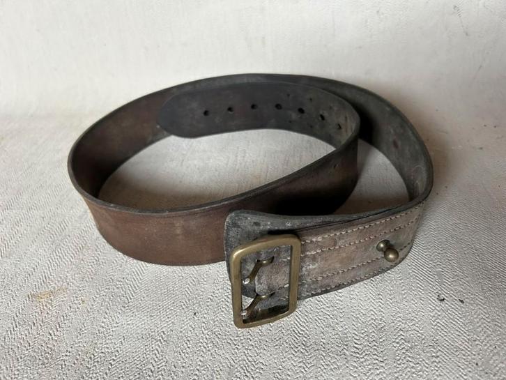 Wo2 - Belgische infanterie lederen riem, Verzamelen, Militaria | Tweede Wereldoorlog, Landmacht, Kleding of Schoenen, Ophalen of Verzenden
