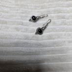 Oorringen Zilver (925) zwart, Handtassen en Accessoires, Oorbellen, Ophalen of Verzenden, Zwart, Zilver