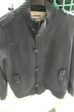 Donkerblauw jasje (sweaterjasje) (K180), Kinderen en Baby's, Kinderkleding | Maat 152, Okaïdi, Trui of Vest, Ophalen of Verzenden