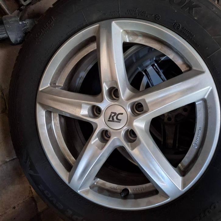 Winterbanden met aluvelgen,  als nieuw, koopje, Auto-onderdelen, Banden en Velgen, Banden en Velgen, Winterbanden, 16 inch, Personenwagen