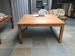 Ethnicraft teaktafel, Huis en Inrichting, Ophalen, 50 tot 75 cm, Vierkant, Overige houtsoorten