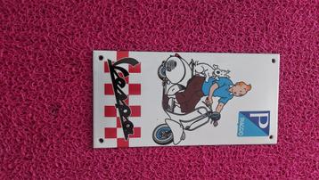Plaque émaillée tintin, Enlèvement ou Envoi, Neuf