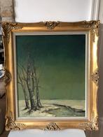 Schilderij sneeuwlandschap / winterlandschap, Ophalen of Verzenden