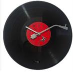 Vintage wandklok Vinyl plaat (30cm diameter), Ophalen of Verzenden, Nieuw, Wandklok