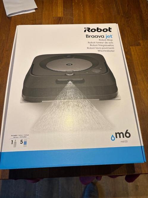 iRobot Braava jet m6 - Dweilrobot, Elektronische apparatuur, Stofzuigers, Zo goed als nieuw, Waterstofzuiger, Minder dan 1200 watt