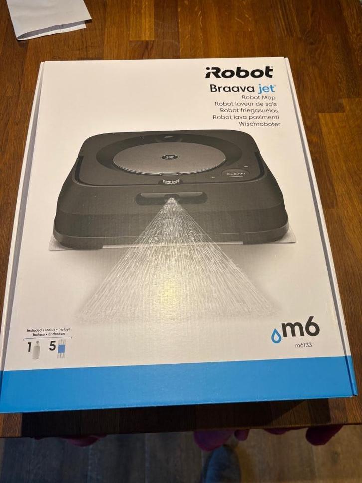 iRobot Braava jet m6 - Dweilrobot, Electroménager, Aspirateurs, Comme neuf, Aspirateur d'eau, Moins de 1 200 watts, Sac à poussière
