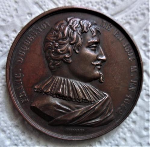 Belgie Frans Duquesnoy 1848-1850., Postzegels en Munten, Penningen en Medailles, Brons, Verzenden