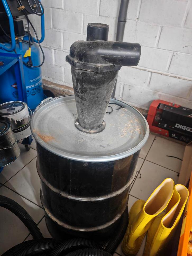 Cycloon filter met opslagvat, Doe-het-zelf en Bouw, Gereedschap | Overige machines, Gebruikt, Ophalen