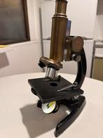 Microscoop met 3 lenzen uit 1930, Ophalen of Verzenden, Gebruikt, Minder dan 400x, Biologische microscoop