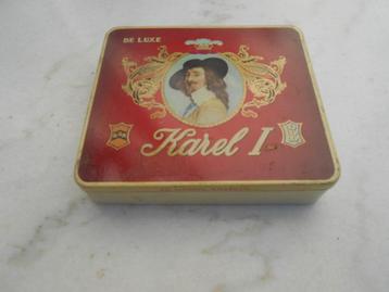 ancienne boite à cigare en tôle métal Karel I, Collections, Enlèvement ou Envoi, Utilisé, Autre, Autres marques